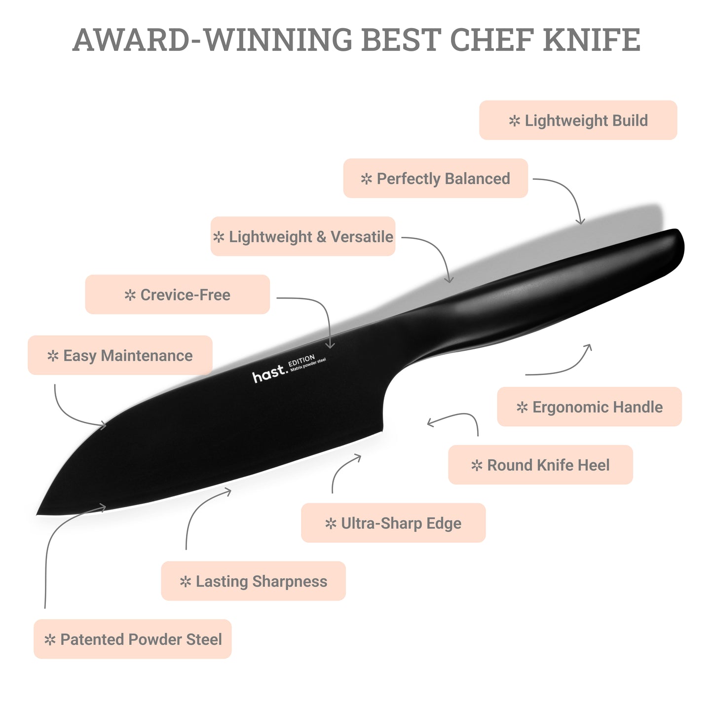 Hast Edition Series Japanese Santoku Knife