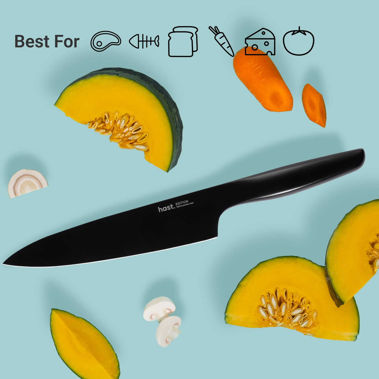 Edition Series 7P Minimalist Design Knife Set by Hast