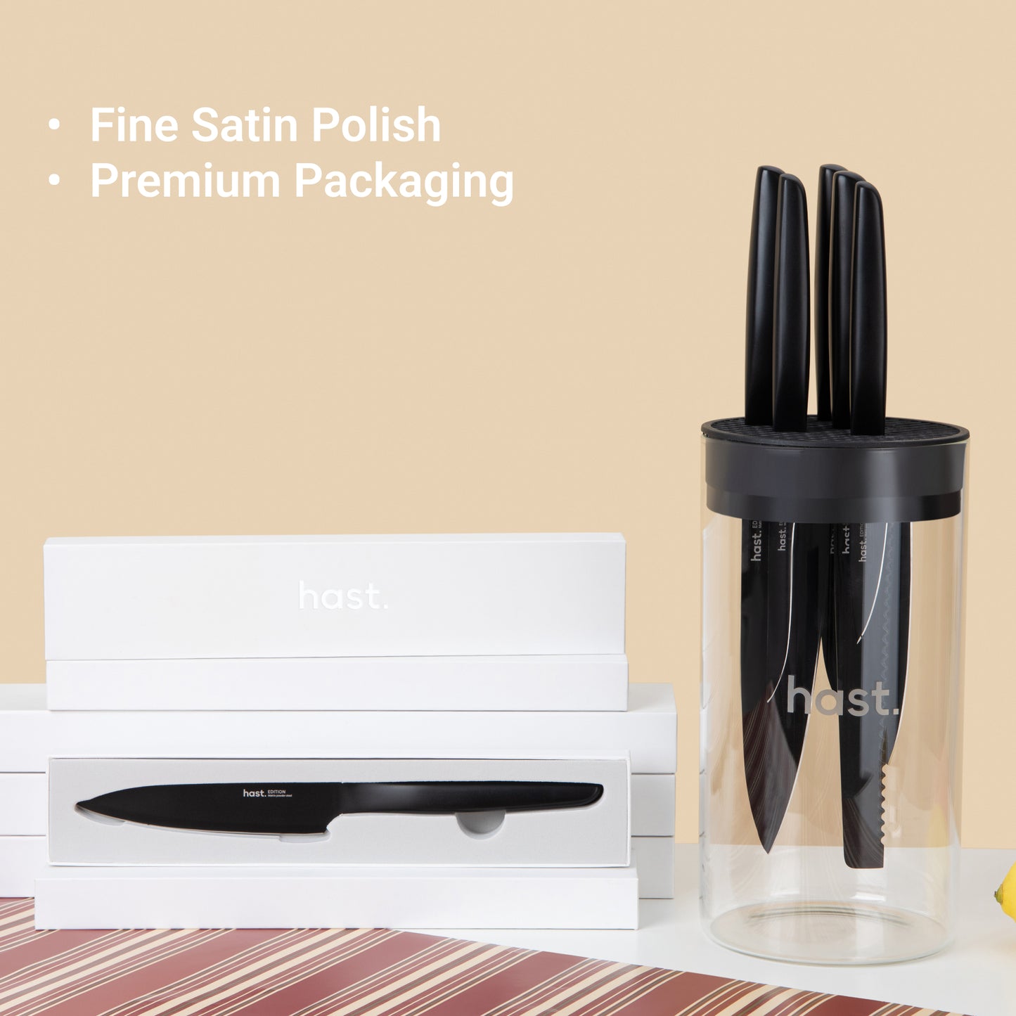 Edition Series 7P Minimalist Design Knife Set by Hast