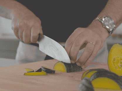 Hast Selection 6.3 Inch Japanese Carbon Steel Santoku Knife