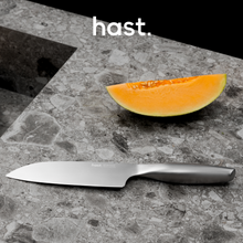 Load image into Gallery viewer, Hast Selection 6.3 Inch Japanese Carbon Steel Santoku Knife
