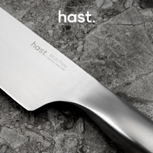 Load image into Gallery viewer, Hast Selection 6.3 Inch Japanese Carbon Steel Santoku Knife
