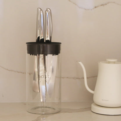 Tempered Glass Knife Block